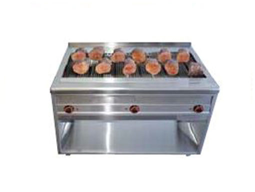 Elektro Grill Rustica für Steaks und Fisch - Standgerät, Maße: 1200 x 650 x 850 mm